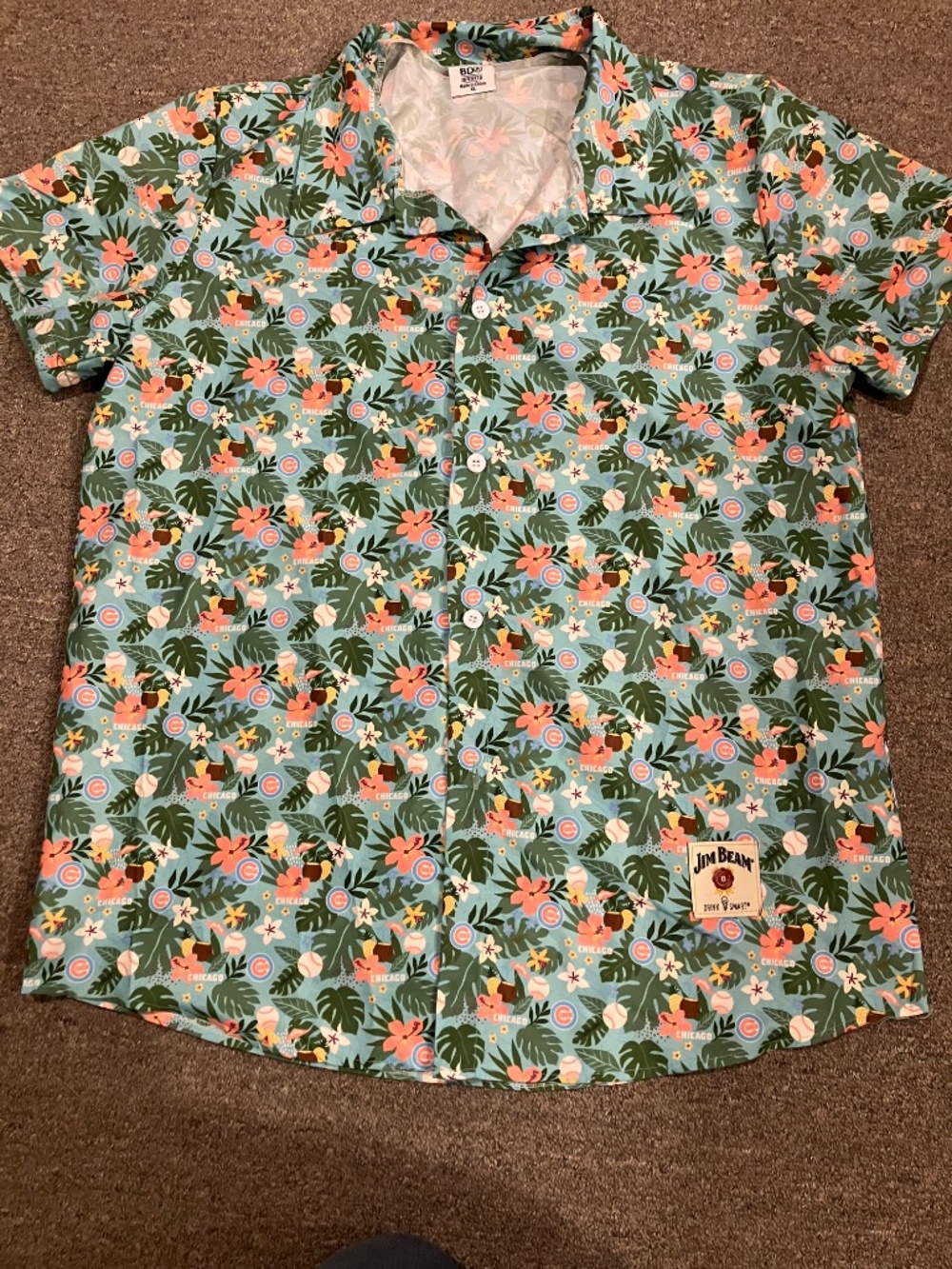 Chicago Cubs Hawaiian Shirt Size XL